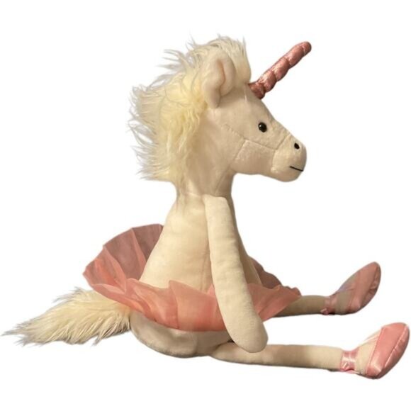 Jellycat London Ballerina Unicorn Plush Toy With Pink Tutu & Ballet Shoes 12" - Picture 5 of 5